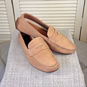 Clarks Reazor Drive Suede Tan Brown Nubuck Leather Loafers Moccasin Comfort Sz 8